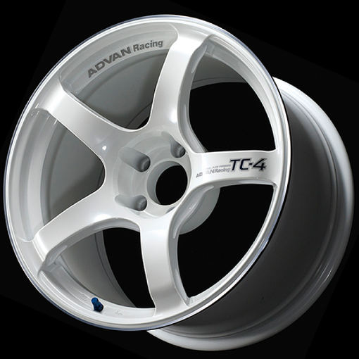 Picture of Advan TC4 18x9 25mm 5 - 112 Racing White Metallic and Ring Wheel