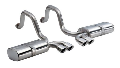 Picture of Corsa 1997 - 2004 Chevrolet Corvette C5 Z06 5.7L V8 Polished Sport Axle - Back Exhaust