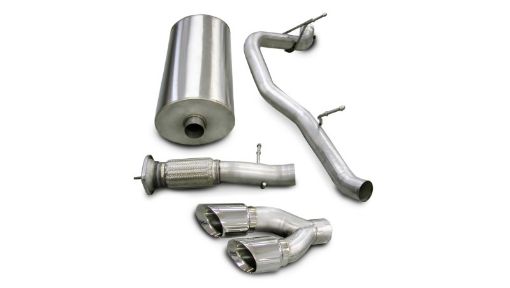 Picture of Corsa 2007 - 2010 Cadillac Escalade 6.2L V8 Polished Sport Cat - Back Exhaust