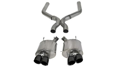 Picture of Corsa 2013 - 2014 Ford Mustang Shelby GT500 5.8L V8 Black Sport Axle - Back XO Exhaust