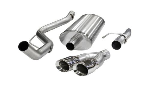 Picture of Corsa 2011 - 2014 Ford F - 150 5.0L V8 Polished Sport Cat - Back Exhaust