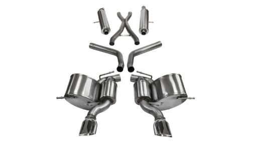 Picture of Corsa 2012 - 2013 Jeep Grand Cherokee 6.4L V8 Polished Sport Cat - Back Exhaust