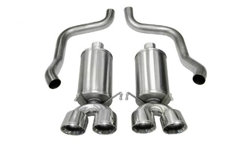 Picture of Corsa 2005 - 2007 Chevrolet Corvette C6 6.0L V8 Polished Xtreme Axle - Back Exhaust