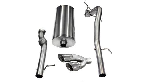 Picture of Corsa 2011 - 2014 Cadillac Escalade ESV 6.2L V8 Polished Sport Cat - Back Exhaust