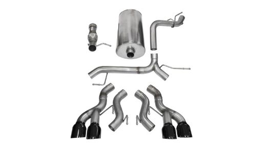 Picture of Corsa 2012 - 2013 Cadillac Escalade DUB 6.2L V8 Black Sport Cat - Back Exhaust