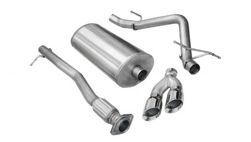 Picture of Corsa 2009 - 2009 Chevrolet Silverado Crew CabShort Bed 1500 4.8L V8 Polished Sport Cat - Back Exhaust