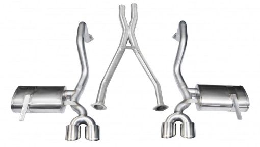 Picture of Corsa 1997 - 2004 Chevrolet Corvette C5 Z06 5.7L V8 Polished Xtreme Cat - Back XO Exhaust