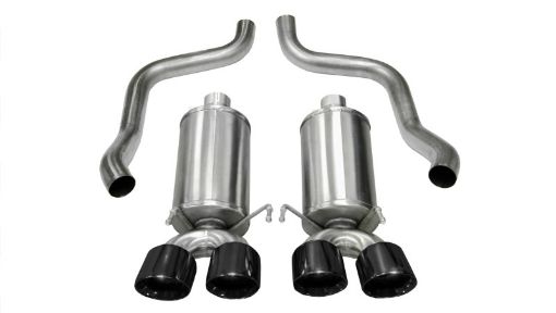 Picture of Corsa 2005 - 2007 Chevrolet Corvette C6 6.0L V8 Black Xtreme Axle - Back Exhaust