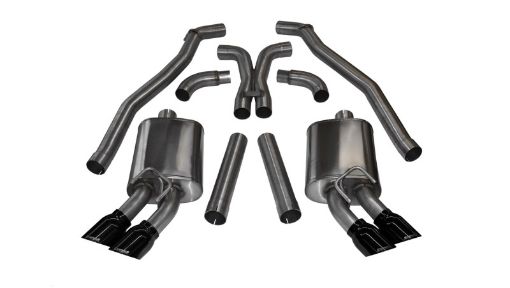 Picture of Corsa 2012 - 2015 Chevrolet Camaro Coupe ZL1 6.2L V8 Black Sport Cat - Back XO Exhaust
