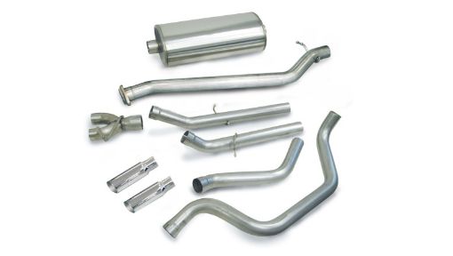 Picture of Corsa 1999 - 2007 Chevrolet Silverado Ext. CabShort Bed 1500 4.8L V8 Polished Sport Cat - Back Exhaust