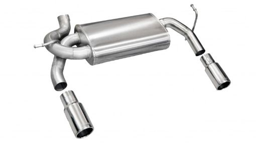Picture of Corsa 2007 - 2011 Jeep Wrangler 3.8L12 - 14 Wrangler 3.6L Polished Sport Axle - Back Exhaust