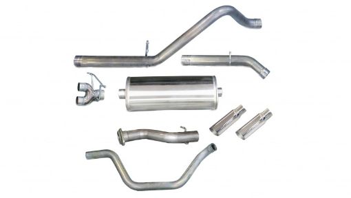 Picture of Corsa 2007 - 2009 Chevrolet Silverado Crew CabShort Bed 1500 6.2L V8 Polished Sport Cat - Back Exhaust