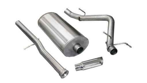 Picture of Corsa 2011 - 2013 Chevrolet Silverado Crew CabShort Bed 1500 6.2L V8 Polished Sport Cat - Back Exhaust