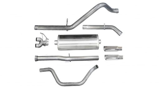 Picture of Corsa 2011 - 2013 Chevrolet Silverado Crew CabShort Bed 1500 6.2L V8 Polished Sport Cat - Back Exhaust