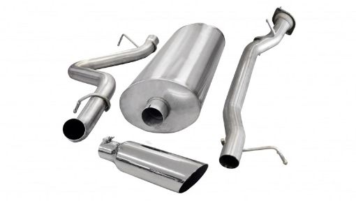 Picture of CorsadB 07 - 10 Chevrolet Silverado Ext. CabLong Bed 2500 6.0L V8 Polished Sport Cat - Back Exhaust