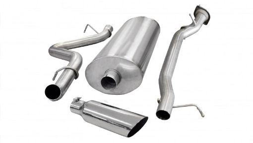 Picture of CorsadB 07 - 10 Chevrolet Silverado Crew CabLong Bed 2500 6.0L V8 Polished Sport Cat - Back Exhaust