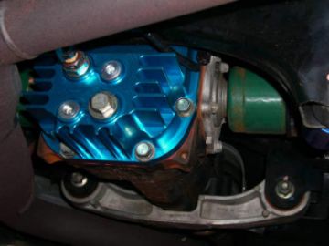 Picture of Cusco Rear Differential Cover Blue Increased Capacity Subaru Impreza WRX STi (R180 End)