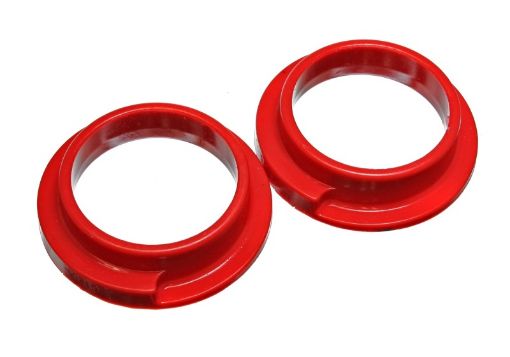 Picture of Energy Suspension Universal 3in ID 4 516in OD 1 18in H Red Coil Spring Isolators (2 per set)