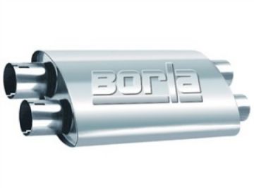 Picture of Borla Universal ProXS Muffler - Oval DualDual InletOutlet 2.5in Tubing 19inx4inx9.5in Case
