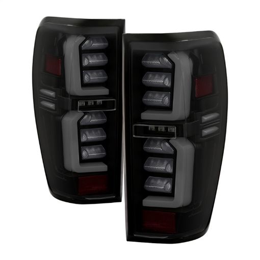 Picture of Spyder GMC Sierra 19 - 20 Incandescent Bulb Model Only LED Tail Lights - Black Smoke ALT - YD - GS19 - LED - BSM