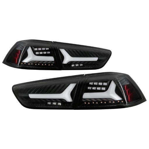 Picture of Spyder Mitsubishi LancerEvolution X 08 - 14 V2 LED Tail Lights - Black ALT - YD - ML08V2 - SEQ - BK