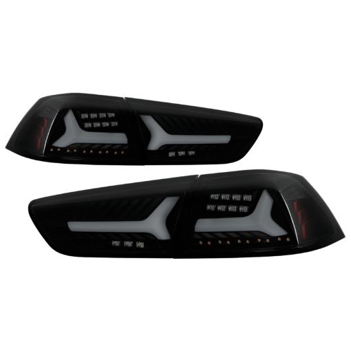 Picture of Spyder Mitsubishi LancerEvolution X 08 - 14 V2 LED Tail Lights - Black Smoke ALT - YD - ML08V2 - SEQ - BSM
