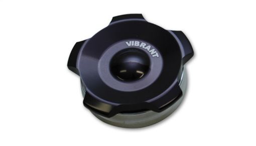 Picture of Vibrant 2in OD Aluminum Weld Bungs w Anodized Black Aluminum Threaded Cap (incl. O - Ring)