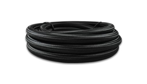Picture of Vibrant - 8 AN Black Nylon Braided Flex Hose (2 foot roll)