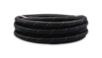 Picture of Vibrant - 10 AN Two - Tone BlackBlue Nylon Braided Flex Hose (5 foot roll)