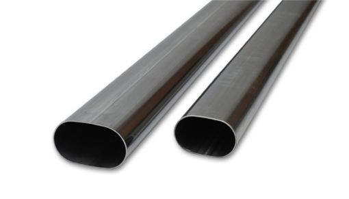 Picture of Vibrant 3in Oval (Nominal Size) T304 SS Straight Tubing (16 ga) - 5 foot length