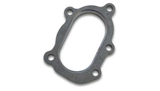Picture of Vibrant GT25R GT28R Discharge Flange with Oval Outlet (5 Bolt) Mild Steel 12in Thick