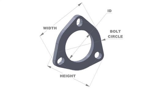 Picture of Vibrant 3 - Bolt T304 SS Exhaust Flange (2.25in I.D.)