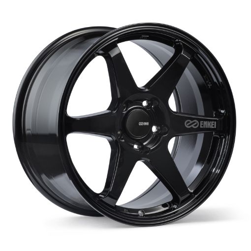 Picture of Enkei T6R 18x9.5 38mm Offset 5x114.3 Bolt Pattern 72.6 Bore Gloss Black Wheel