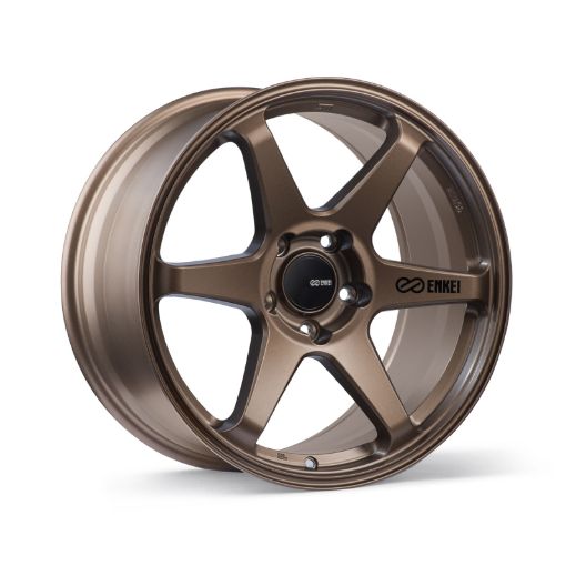 Picture of Enkei T6R 18x9.5 38mm Offset 5x114.3 Bolt Pattern 72.6 Bore Copper Wheel