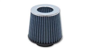 Picture of Vibrant Open Funnel Perf Air Filter (5in Cone O.D. x 5in Tall x 2.5in inlet I.D.) Chrome Filter Cap