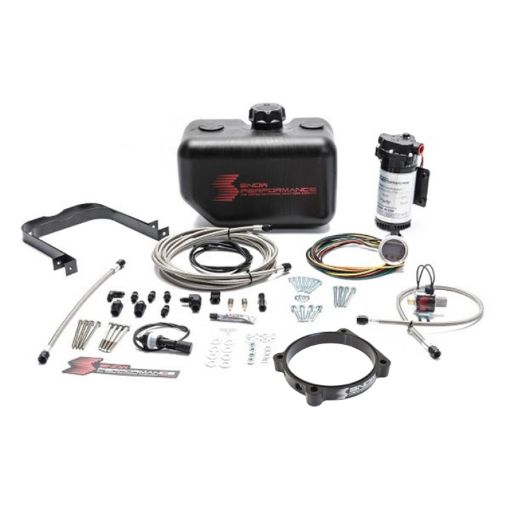 Picture of Snow Performance Stage 2 Boost Cooler 105mm Hellcat Water - Methanol Injection Kit w SS Braided Line