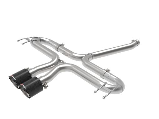 Picture of aFe Takeda 2 - 12in 304 SS Axle - Back Exhaust wCarbon Tips 17 - 20 Honda Civic Sport L4 - 1.5L (t)
