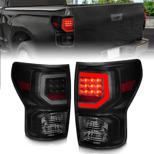 Picture of Anzo 07 - 11 Toyota Tundra Full LED Tailights Black Housing Smoke Lens G2 (wC Light Bars)