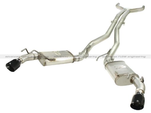 Picture of aFe MACHForce XP Exhaust 3in Stainless Stee CB10 - 13 Chevy Camaro V8 - 6.2L (td) (gloss blk tip)