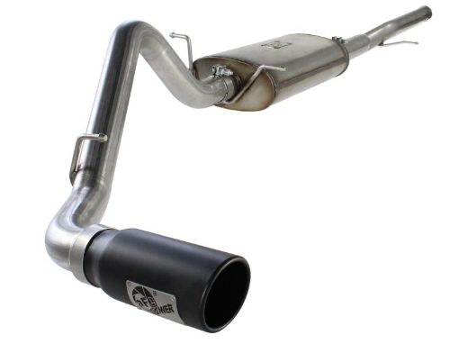 Picture of aFe MACHForce XP Exh CB, GM SilveradoSierra 1500 2014 V - 5.36.2L Black tip