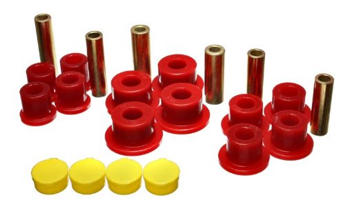 Picture of Energy Suspension 02 - 05 Dodge Ram 1500 2WD Red Rear Leaf Spring Bushing Set
