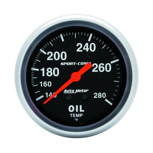 Picture of Autometer Sport - Comp 66.7mm 140 - 280 Degree F PSI Mechanical Oil Temperature Gauge