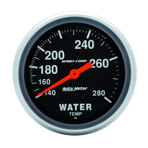 Picture of Autometer Sport - Comp 66.7mm 140 - 280 Degree F PSI Mechanical Water Temperature Gauge