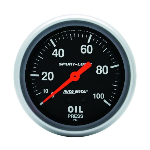 Picture of Autometer Sport - Comp 66.7mm 0 - 100 PSI, Mechanical Oil Pressure