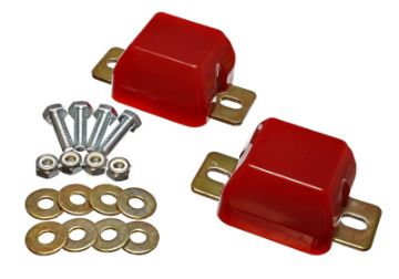 Picture of Energy Suspension 00 - 04 Ford Excursion 99 - 04 F - 250 Super Duty 4WD Red Front Axle Bump Stop Set