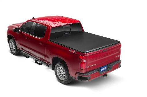 Picture of Tonno Pro 20 - 21 GM 253500HD 6.1ft wo Factory Side Storage Boxes Tonno Fold Tri - Fold Tonneau Cover