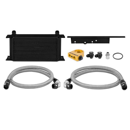 Picture of Mishimoto 03 - 09 Nissan 350Z 03 - 07 Infiniti G35 (Coupe Only) Oil Cooler Kit - Thermostatic Black