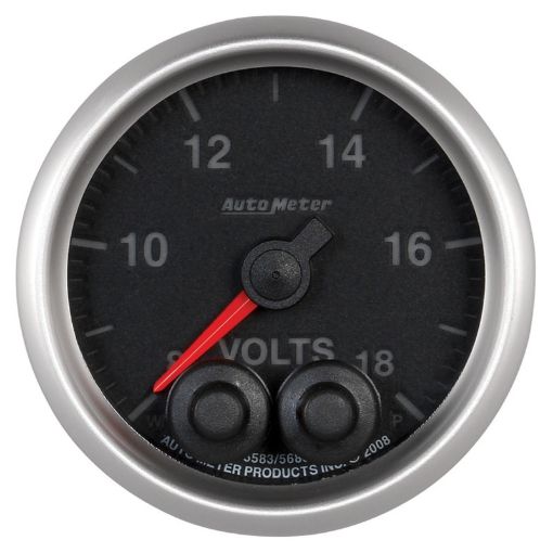 Picture of Autometer Elite 52.4mm Peak Warn w Electronic Control 8 - 18 Volt Voltmeter
