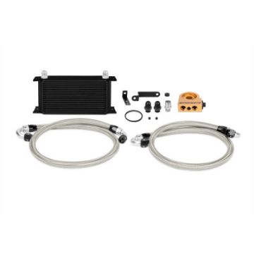 Picture of Mishimoto 08 - 14 WRXSTi Thermostatic Oil Cooler Kit - Black
