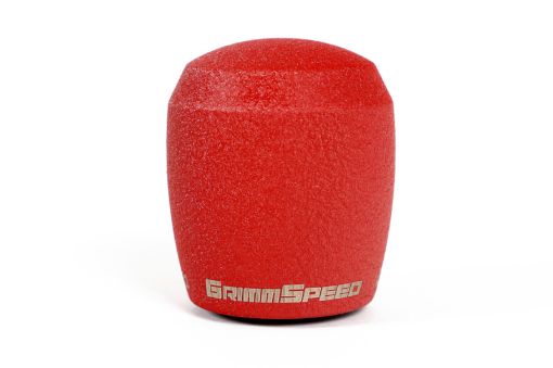 Picture of GrimmSpeed Stubby Shift Knob Stainless Steel Red - M12x1.25
